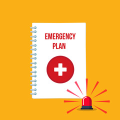 Emergency plan paper documents	