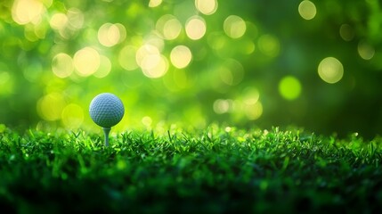 Elevate your golf game with the perfect teed setup in a scenic setting