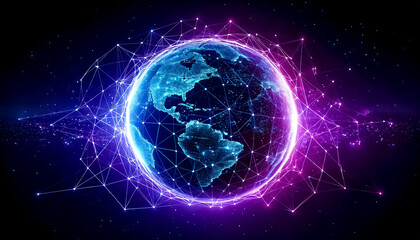 Obraz premium Internet of Things (IOT) connects everyday objects to the web and enables data collection and automation, enhances efficiency, reducing costs and improving decision