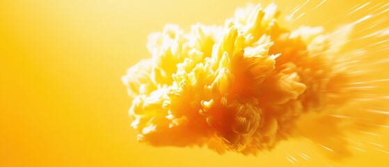 Vibrant yellow flower in full bloom