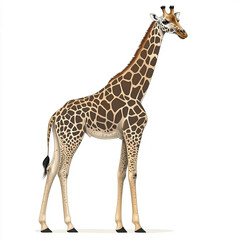 Naklejka premium giraffe isolated on white