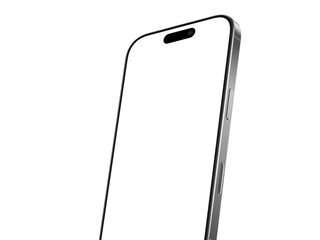 High quality realistic 3d render smartphone ui ux screen mockup with transparent PNG