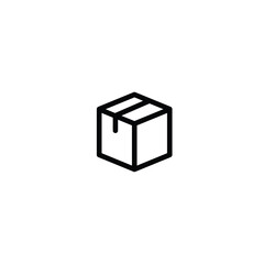 Box icon flat vector design