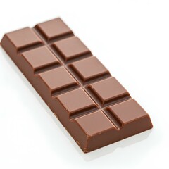 chocolate bar on white background 
