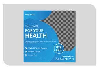 Healthcare Social Media Social Media Post Layout Set