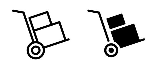 Hand truck icon