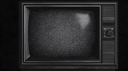 Seamless black and white retro TV or VHS signal static noise pattern overlay, showcasing vintage grunge analog television screen or video game pixel glitch damage
