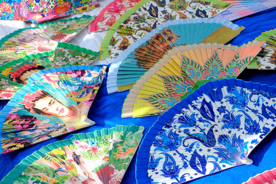 Valencia, Spain, Europe Decorative fans - tourist souveniers