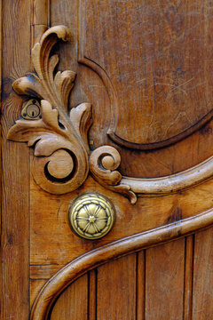 Valencia, Spain, Europe Beautiful old brass ornate door knobs