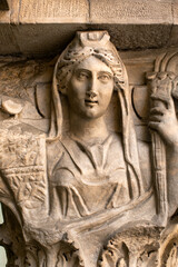 Fototapeta premium Exterior details of the former church of Saints Felix and Regolo in Pisa