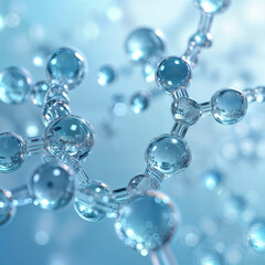 Tiny molecules in skincare reach deeper layers. Nanotechnology boosts skin repair and hydration. A new era in cosmetics. AI tech.