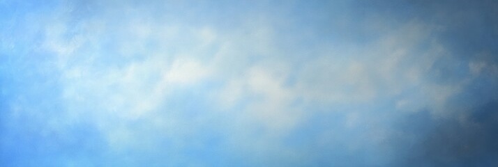 Fototapeta premium 青空の下、雲が広がる穏やかな風景を楽しむ午後のひととき