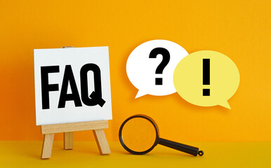 Frequently asked questions FAQ is shown using the text