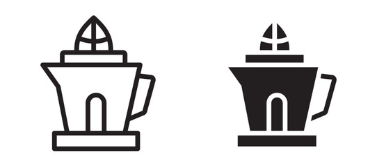 Juicer squeezer vector icon.