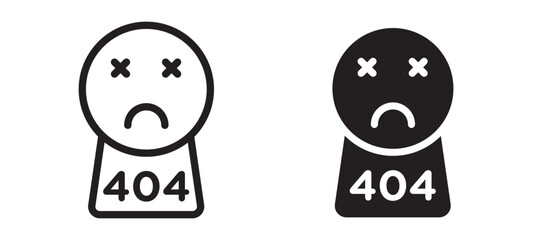 404 Error vector icon.