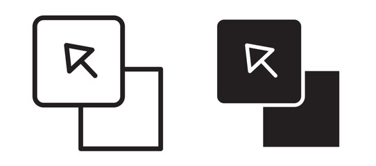 Drag and drop vector icon.