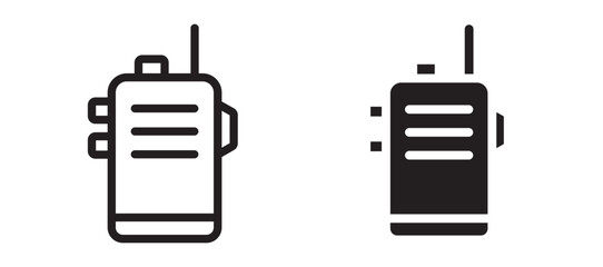 Walkie talkie vector icon.