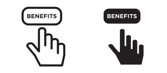 Benefits vector icon.