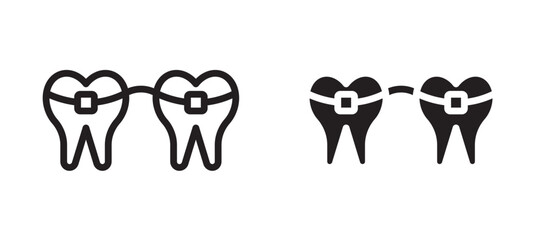 Braces vector icon.