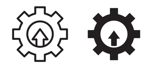Efficiency vector icon.