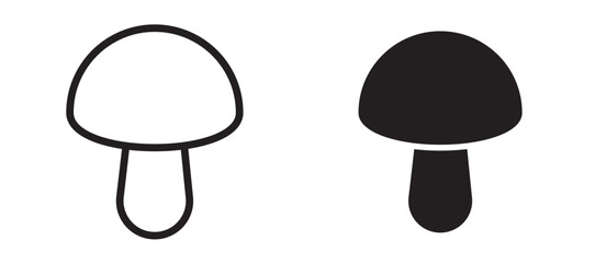 Mushroom vector icon.