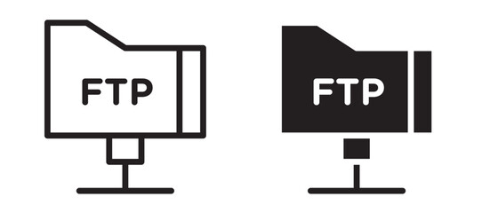 FTP vector icon.