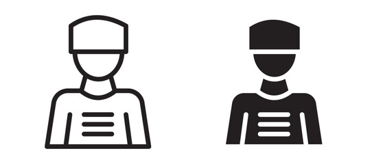 Prisoner vector icon.