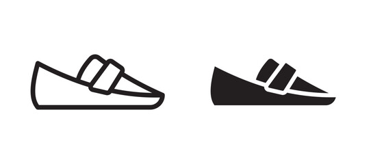 Loafer vector icon.
