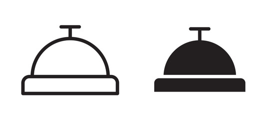 Reception bell vector icon.