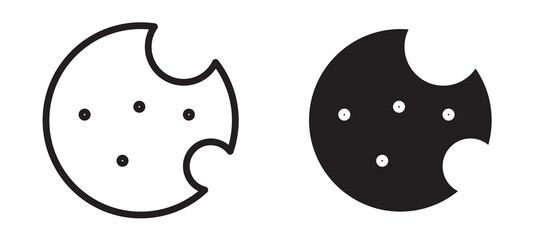 Cookie vector icon.