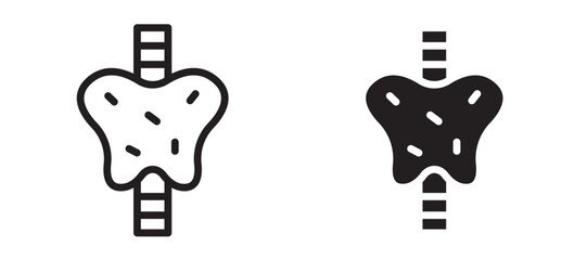 Pelvis vector icon.