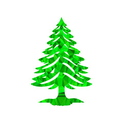 Fototapeta premium Christmas tree illustration
