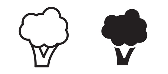 Broccoli vector icon.