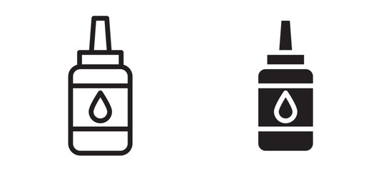 Glue bottle vector icon.