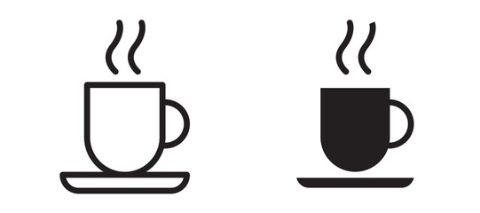 Coffee mug vector icon.