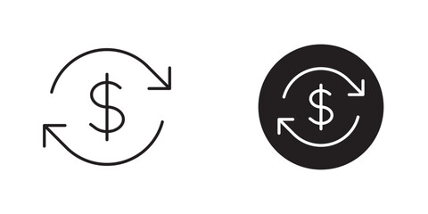 Cashback Icon with Coins, Representing Rewards, Cashback Programs, and Financial Incentives for Spending