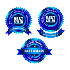 Collection of premium quality badges and labels template