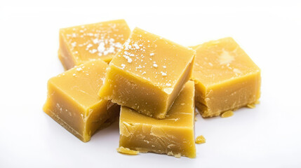 barfi indian sweet food dessert on white background