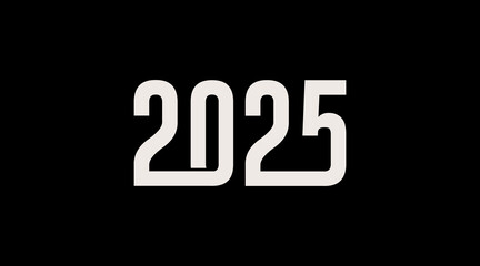 2025 Happy New Year logo text design, 2025  number design template, Vector illustration for calendar, banner, card, label