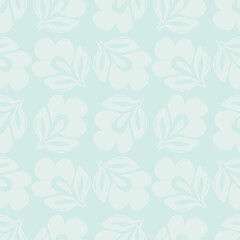 Cute hand drawn feminine seamless pattern with wildflowers