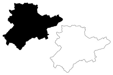 Daykundi Province (Islamic Republic of Afghanistan, Provinces of Afghanistan) map vector illustration, scribble sketch Daykundi map