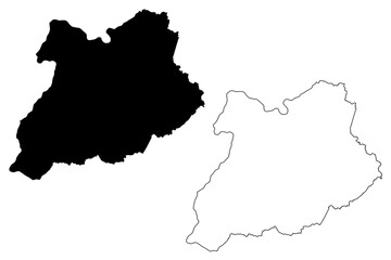 Khost Province (Islamic Republic of Afghanistan, Provinces of Afghanistan) map vector illustration, scribble sketch Khost map