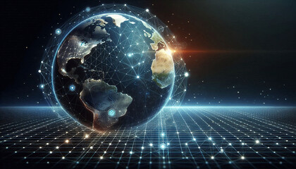 Obraz premium Networked Earth