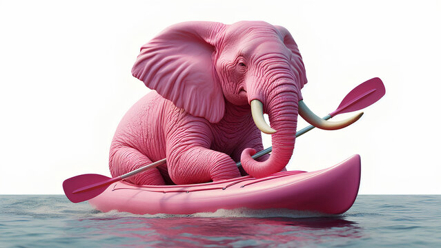 elefante rosa
