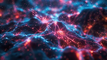 A modern graphic of brain cells, focusing on the complexity of neural networks