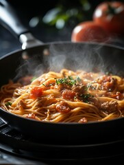 Pasta with tomato sauce
