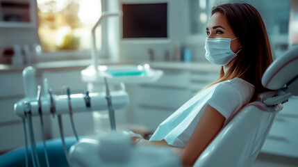 Dentist office visit experience - celebrating world dentist day for dental health and care awareness. International Dentist day. Stomatology Day. Dental health and hygiene concept