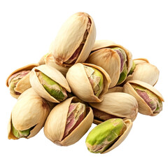 Fresh and healthy pistachio nuts stacked high