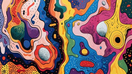 Obraz premium A modern graphic of brain cells, focusing on the complexity of neural networks