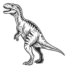 tyrannosaurus dinosaur vector illustration